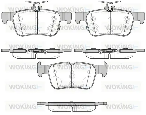 Гальмівні колодки Focus/Kuga/Mondeo 12- WOKING P1451312 (фото 1)