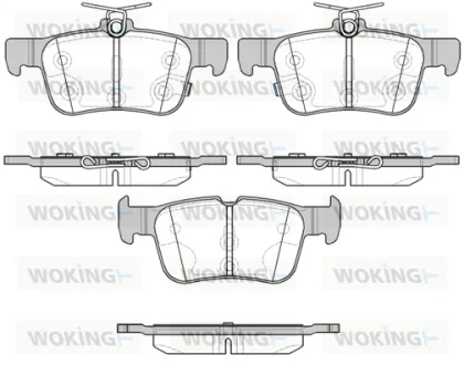Гальмівні колодки Focus/Kuga/Mondeo 12- WOKING P1451312
