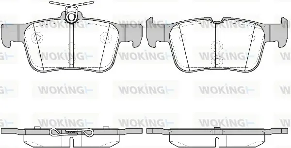 Колодки гальмівні WOKING P14513.42 (фото 1)