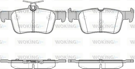 Колодки гальмівні WOKING P14513.42