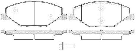 Колодки тормозные диск. перед. (Remsa) Skoda Fabia 1.2 06-14,Skoda Fabia 1.4 06-14 WOKING P14533.00