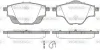 Колодки гальмівні диск. задн. (Remsa) Citroen C4 grand picasso ii 1.6 13-,Citroen C4 grand picasso ii 2.0 13- WOKING P14573.00 (фото 1)