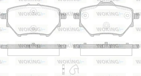 Колодки гальмівні WOKING P14623.00