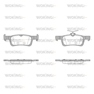 Колодки гальмівні WOKING P14633.30