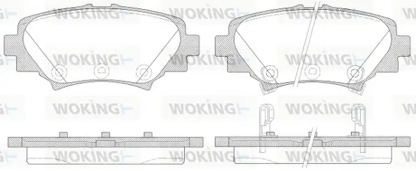 Гальмівні колодки зад. Mazda 3 16- WOKING P14703.02 (фото 1)