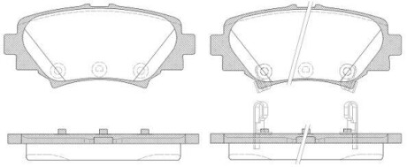 Гальмівні колодки зад. Mazda 3 16- WOKING P14703.02