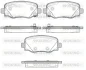 Гальмівні колодки зад. Fiat 500/Jeep Compass/Renegade 14- WOKING P1478302 (фото 1)