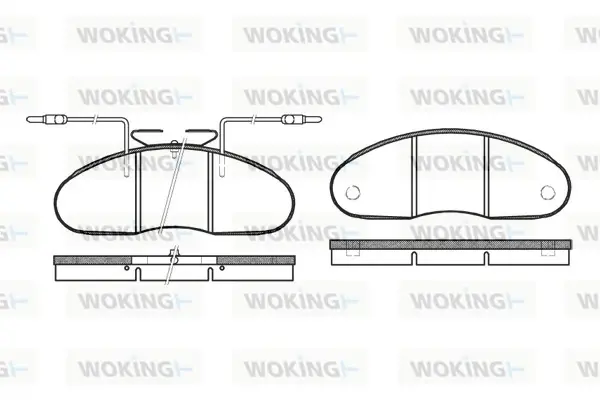 Колодки гальмівні WOKING P1483.02 (фото 1)