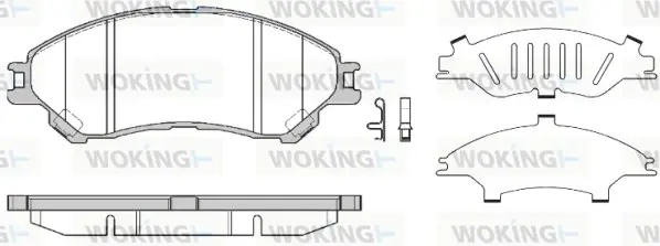 Гальмівні колодки пер. SUZUKI SX4 S-CROSS/VITARA 1.0-1.6 15- WOKING P14893.02 (фото 1)