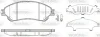 Гальмівні колодки пер. SUZUKI SX4 S-CROSS/VITARA 1.0-1.6 15- WOKING P14893.02 (фото 1)