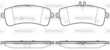 Колодки гальмівні WOKING P14943.00