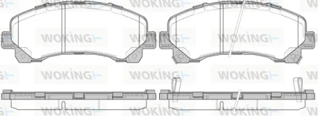 Колодки гальмівні WOKING P15073.00