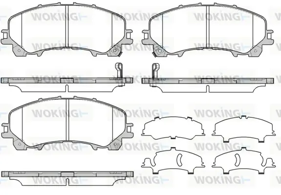 Колодки гальмівні диск. перед. (вир-во Remsa) Nissan X-Trail (14-), Infiniti Q50 (13-) (P15073.12) WOKING P1507312 (фото 1)