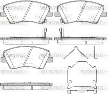 Колодки гальмівні WOKING P1512304