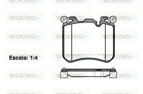 Колодки гальмівні WOKING P15133.00