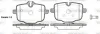 Колодки гальмівні диск. задн. (вир-во Remsa) BMW 5F10 5G30 7G11 (P15333.00) WOKING P1533300 (фото 1)