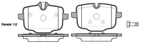 Колодки тормозные дисковые BMW 5F10 5G30 7G11 / задн (P15333.00) WOKING P1533300