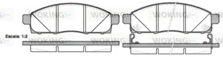 Колодки гальмівні WOKING P15343.02