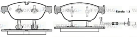 Колодки гальмівні диск. перед. (вир-во Remsa) Audi A6 A7 13>18 A8 11>18 (P15413.02) WOKING P1541302