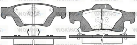 Колодки гальмівні WOKING P15463.02