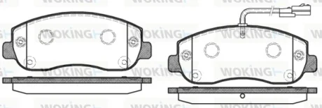 Гальмівні колодки пер. Master/Movano 10- WOKING P15493.01
