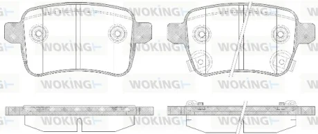 Колодки гальмівні WOKING P15503.12