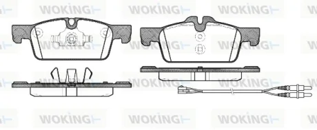 Колодки гальмівні диск. перед. (Remsa) PSA 508 10>18 WOKING P15613.01