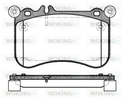 Колодки гальмівні WOKING P15653.00