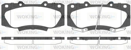 Колодки гальмівні WOKING P15683.02