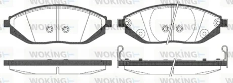 Гальмівні колодки пер. Spark 10- WOKING P15723.02