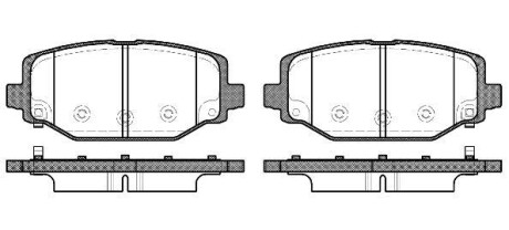 Колодки гальмівні диск. задн. (Remsa) Dodge Journey 08>12 (P15833.04) WOKING P1583304