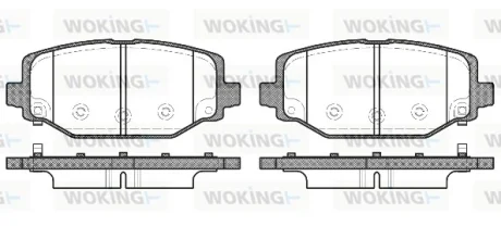 Колодки гальмівні диск. задн. (Remsa) Dodge Journey 08>12 (P15833.04) WOKING P1583304
