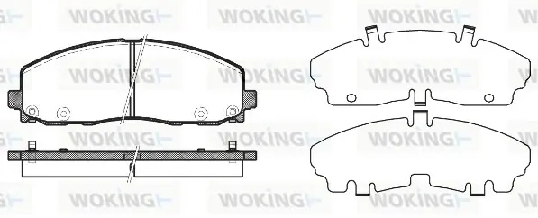 Колодки гальмівні WOKING P15843.04 (фото 1)