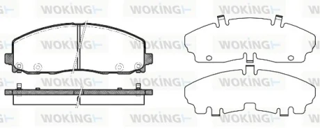 Колодки гальмівні WOKING P15843.04