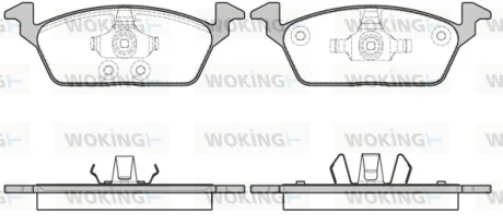 Колодки гальмівні WOKING P16033.00
