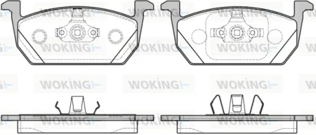 Колодки гальмівні WOKING P16103.00