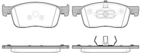 Колодки тормозные диск. перед. (Remsa) Peugeot Expert 1.6 16-,Peugeot Expert 2.0 16- WOKING P16193.00