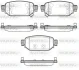 Колодки гальмівні диск. задн. (вир-во Remsa) Mazda 3 1,5d 16>19 (P16313.02) WOKING P1631302 (фото 1)