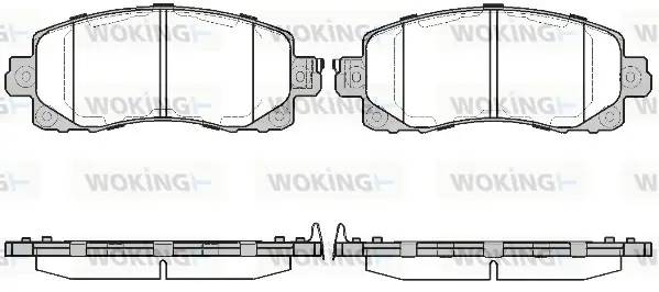 Колодки гальмівні WOKING P16413.04 (фото 1)