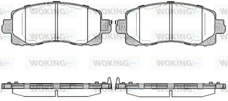 Колодки гальмівні WOKING P16413.04