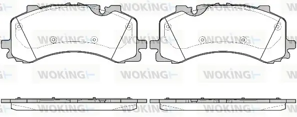 Колодки гальмівні WOKING P16443.00 (фото 1)