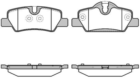 Колодки гальмівні диск. задн. (Remsa) Mini Mini 1.2 13-,Mini Mini 1.5 13-,Mini Mini 2.0 13- WOKING P17003.00