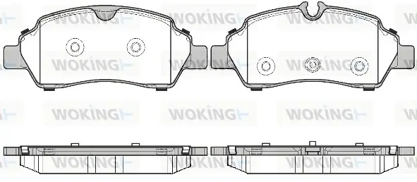 Колодки гальмівні WOKING P17053.00 (фото 1)