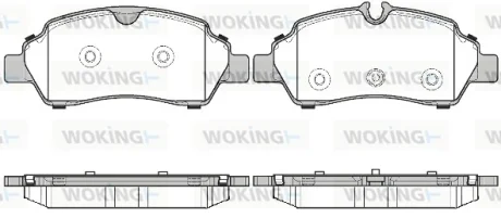 Колодки гальмівні WOKING P17053.00