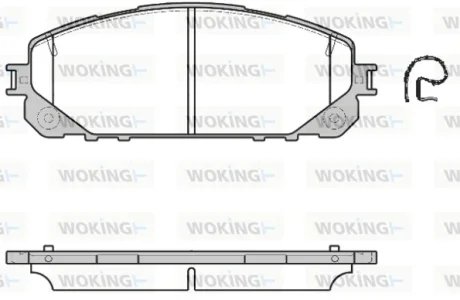 Колодки гальмівні WOKING P1713300