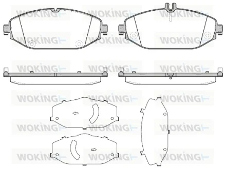 Колодки гальмівні диск. перед. (Remsa) MB C205 E213 (P17183.00) WOKING P1718300