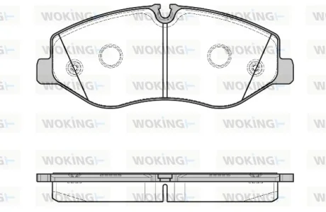 Колодки гальмівні WOKING P17233.00