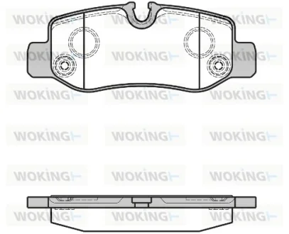 Колодки гальмівні диск. задн. (вир-во Remsa) MB Vito 447 14>  WOKING P17243.00