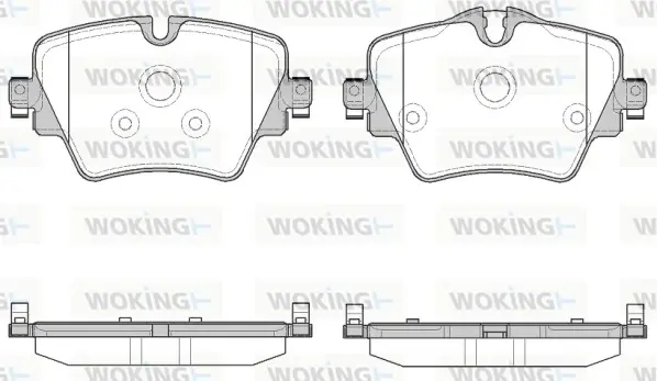 Колодки гальмівні WOKING P17253.08 (фото 1)