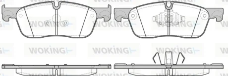 Колодки гальмівні WOKING P17333.10